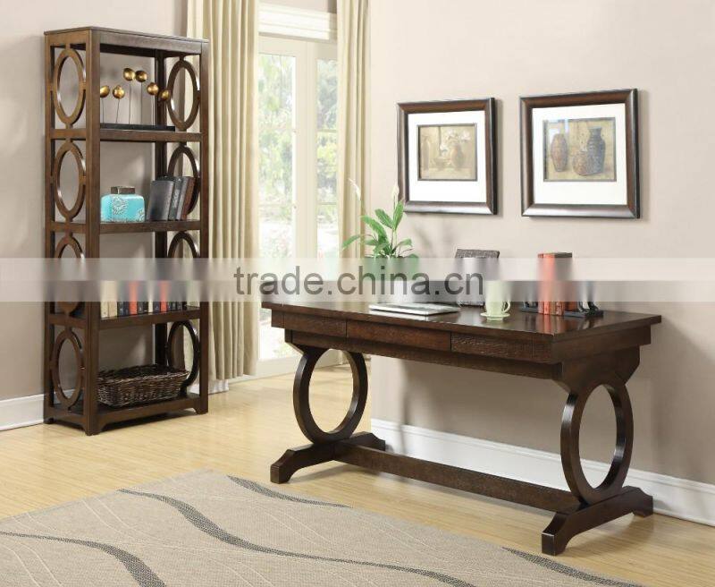 Hot selling model modern wooden corner bookcase