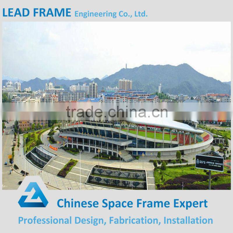 Hight quality and beautiful steel structure football stadium