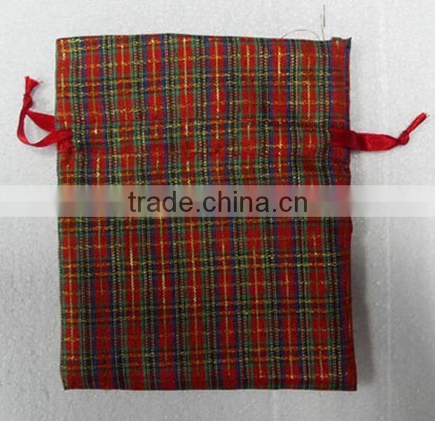 Red Printed with White Velvet Wrapping Bag for Pom-pom Pull Bow/Gift Packing