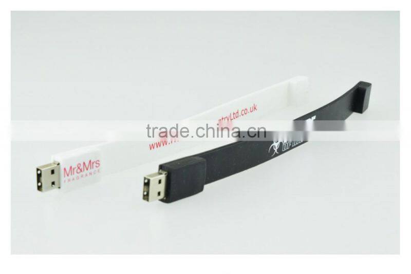 Bulk items colorful silicone bracelet usb flash drive for promotion gift