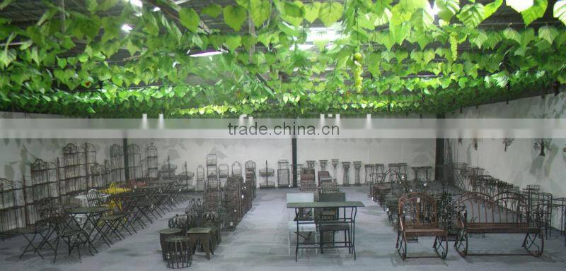 Wrought iron dog flower pot garden animals