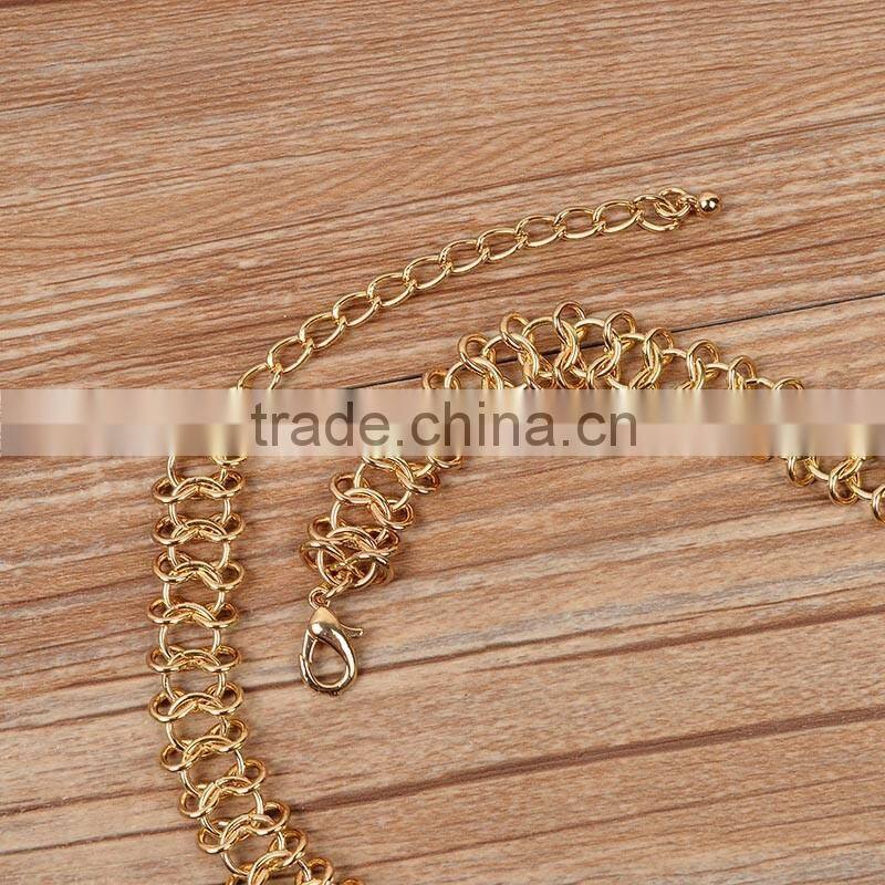 Hot-Selling Gold Color Necklace With Rhinestone For Women