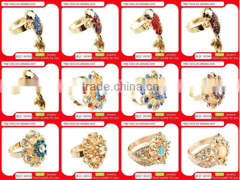 2013 Purple Pretty wedding ring crystal flower rings for women