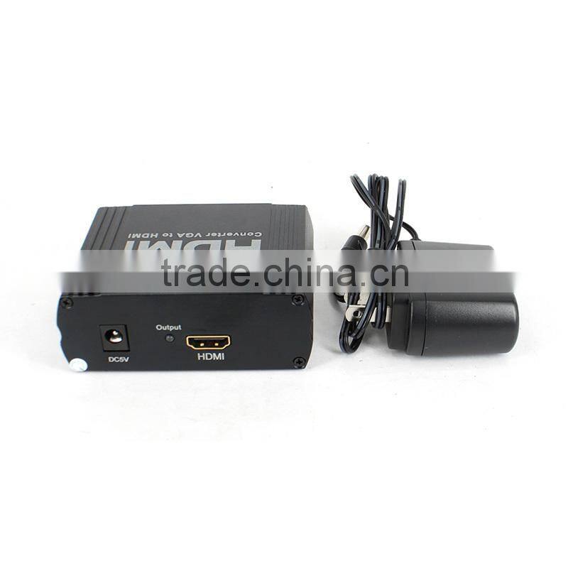 VGA to HDMI converter VGA+R/L Audio to HDMI converter Box upscalling 1080P&3D