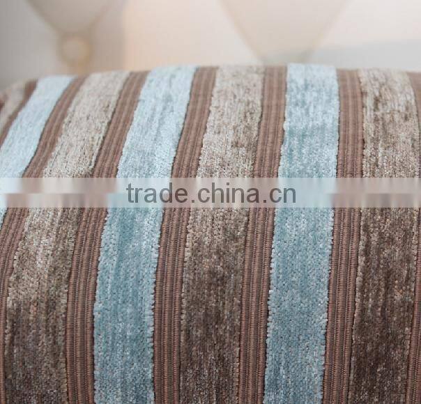 Plain striped decorative cheap home sofa Cushions bed backrest cushion