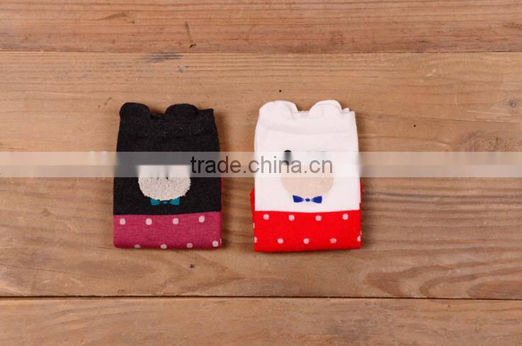 women knitting anti-slip cotton socks