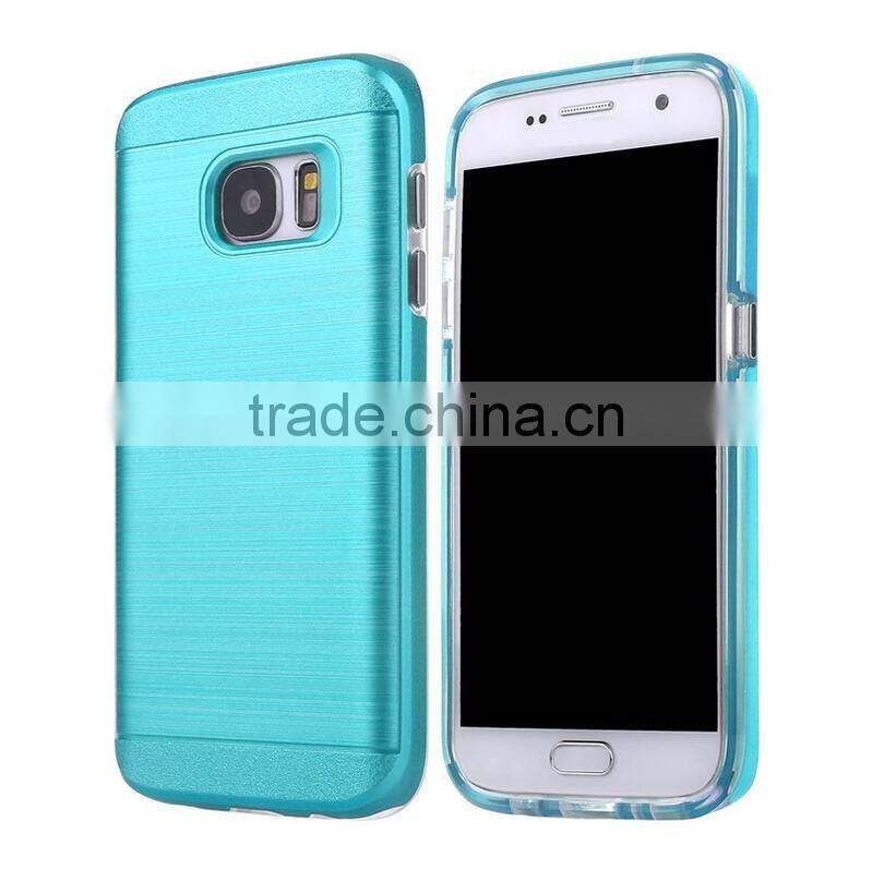 Luxury Hair Line PC Matte Texture TPU ShockProof Phone Case For Samsung S7 Cover case