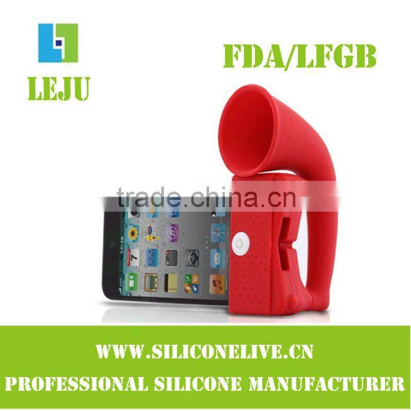 2012 promotion silicone mini speaker for iphone4/4s