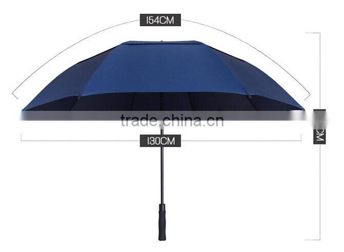 30 inch double layer automatic blue golf umbrellas