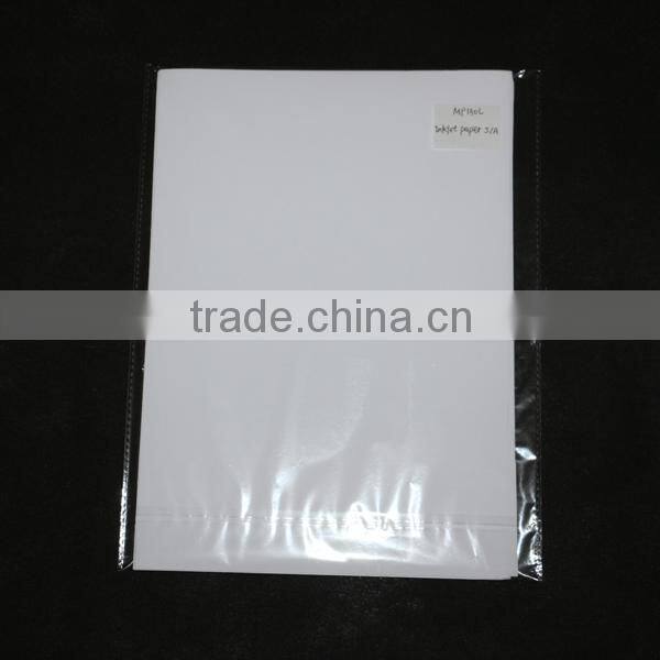 High tack self adheisve 128g matte coated paper
