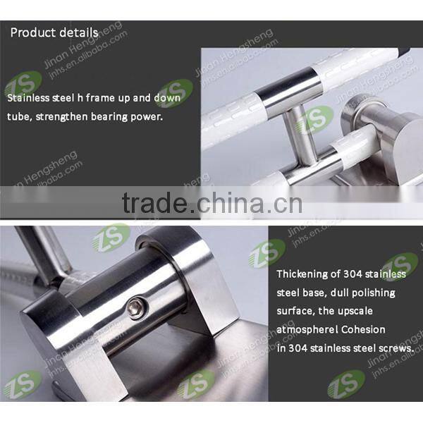 Standers security pole and curve grab bar