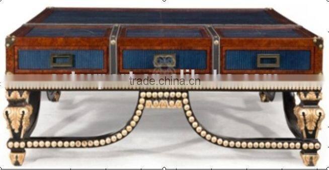 Neoclassic living furniture set wood frame fabric sofa gold length mirror