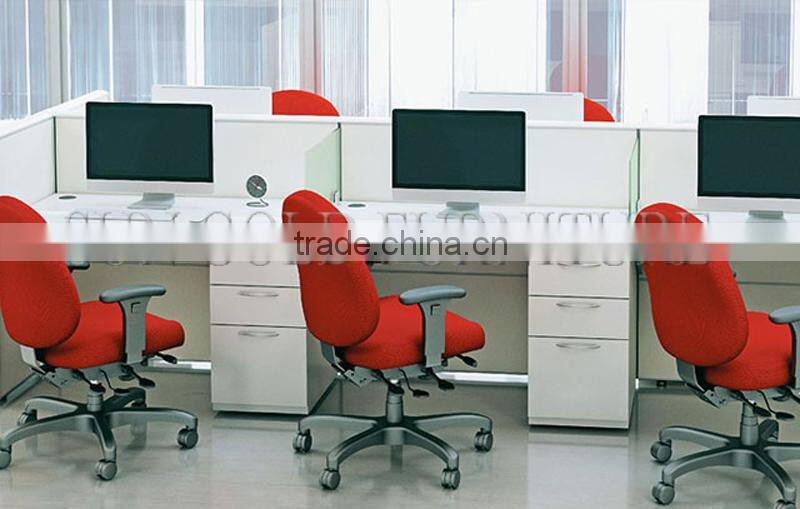 Popular Glass Partition Open 120 Office Workstation with Round Coffee Table(SZ-WS330)