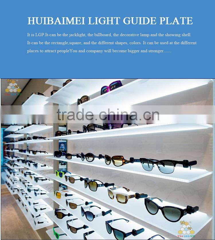 High Purity Optical Laser Engraving Slim Led Acrylic Light Guide Plate