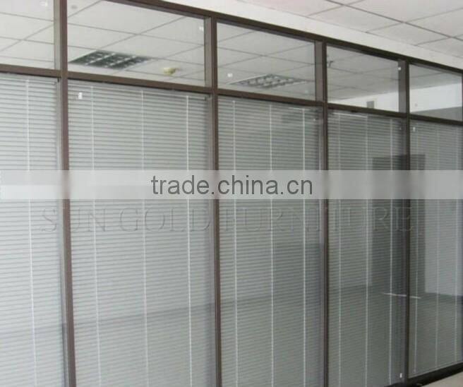 High end office partition tempered glass partition wall office furniture ( SZ-WSP368)
