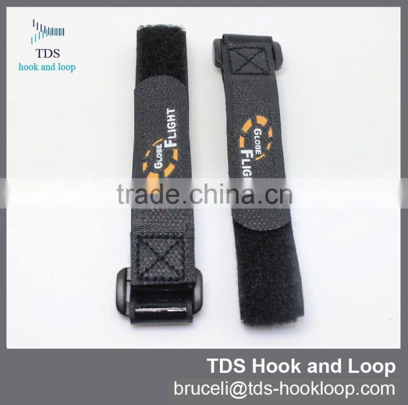 durable custom logo hook and loop non slip buckle strap