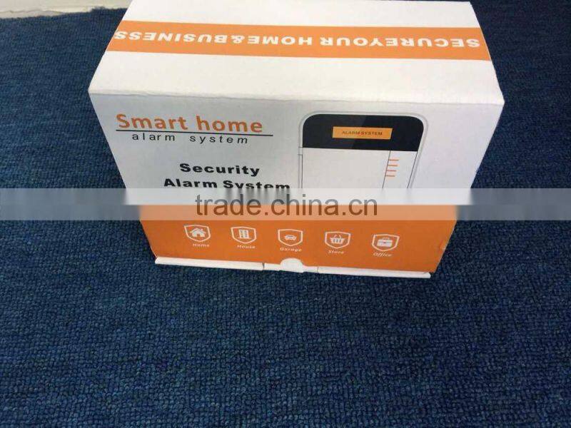 1 way relay output GSM wireless home burglar security alarm system with mobile APP remote control