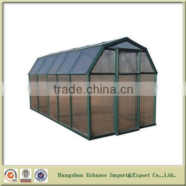 Garden Green house/garden greenhouses Aluminum frame and plastic board Hot sell in German