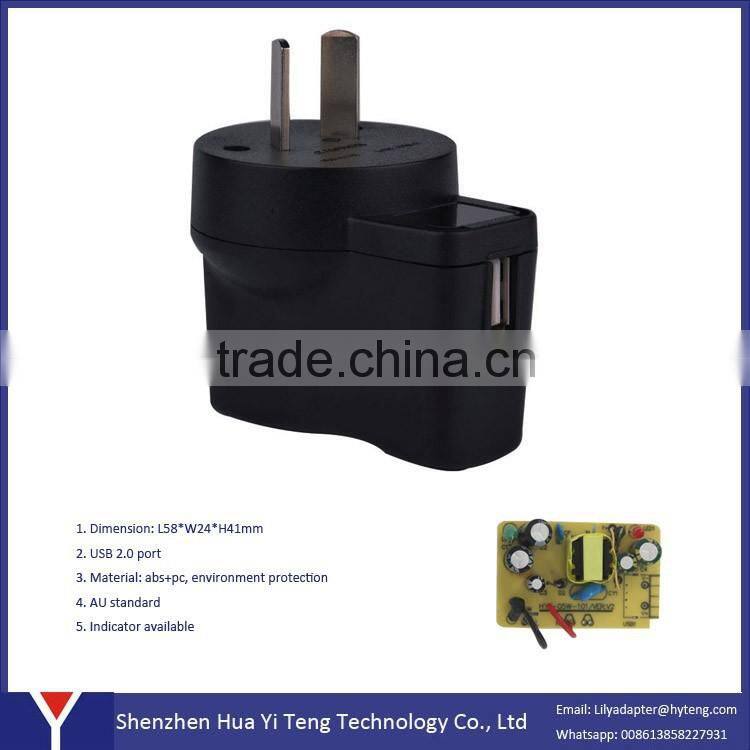 Australia Newzealand 5v 0.5a usb Power Adapter