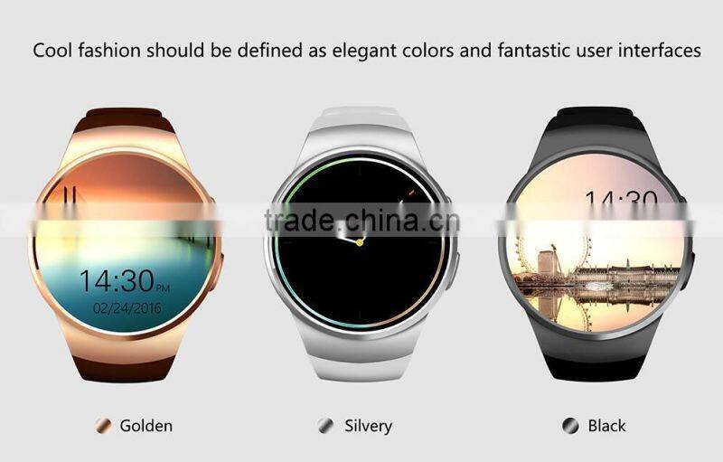 2016 smart watch new design CPU MTK2502C KW18 smart watch