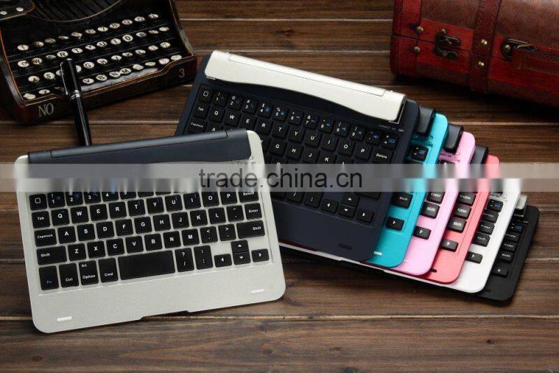 Bluefinger Bluetooth 3.0keyboard case cover for iPad Mini with detacable cover,calmshell keyboard,