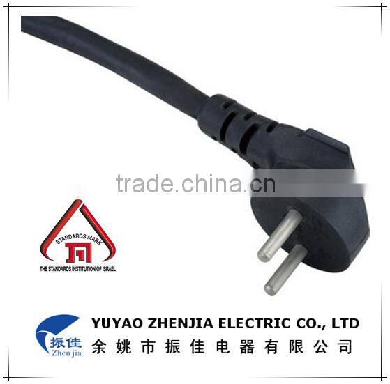 Two Pin Plug power cord for Isreal