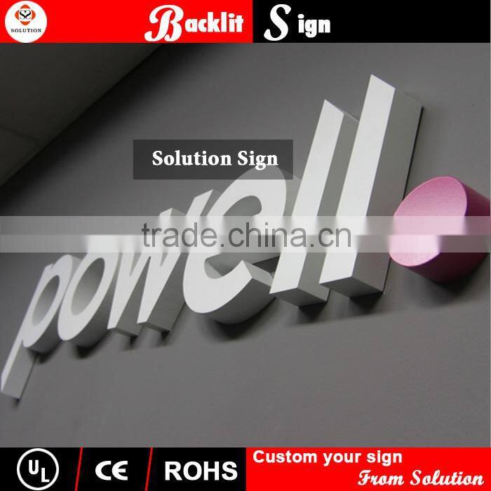 outdoor advertising decorative 3d chrome plastic letters