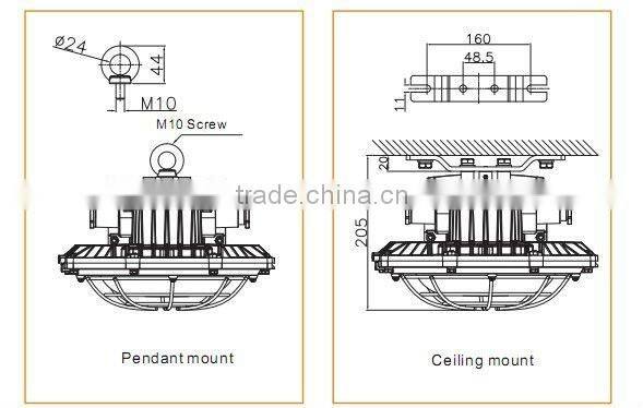 2012 New !!! 30w explosion proof led tunnel light for industrial area