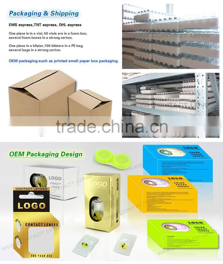 Hot selling Halloween contact lenses in 2016 Freshweb Wholesale Crazy contact lens supplier