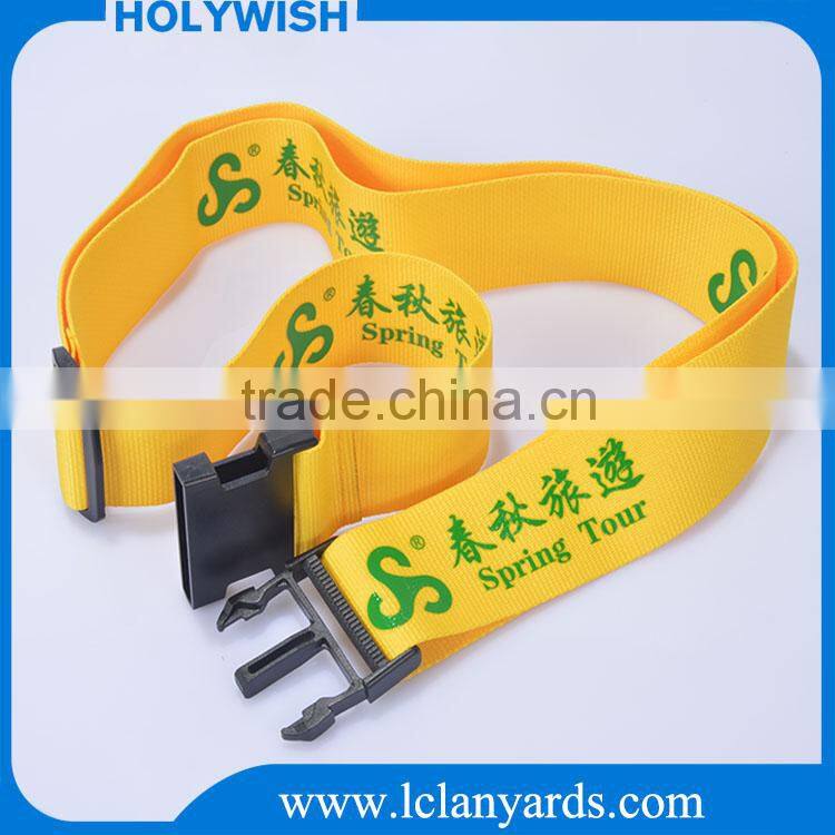 Custom logo promotional candy color elastic luggage belt