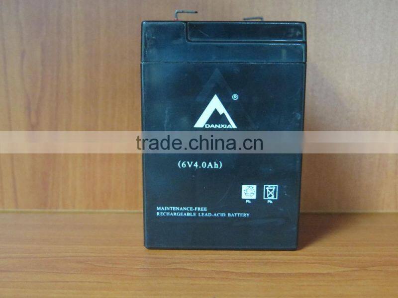 6V 4AH vrla rechargeable lead acid battery 6v ups battery for emergency