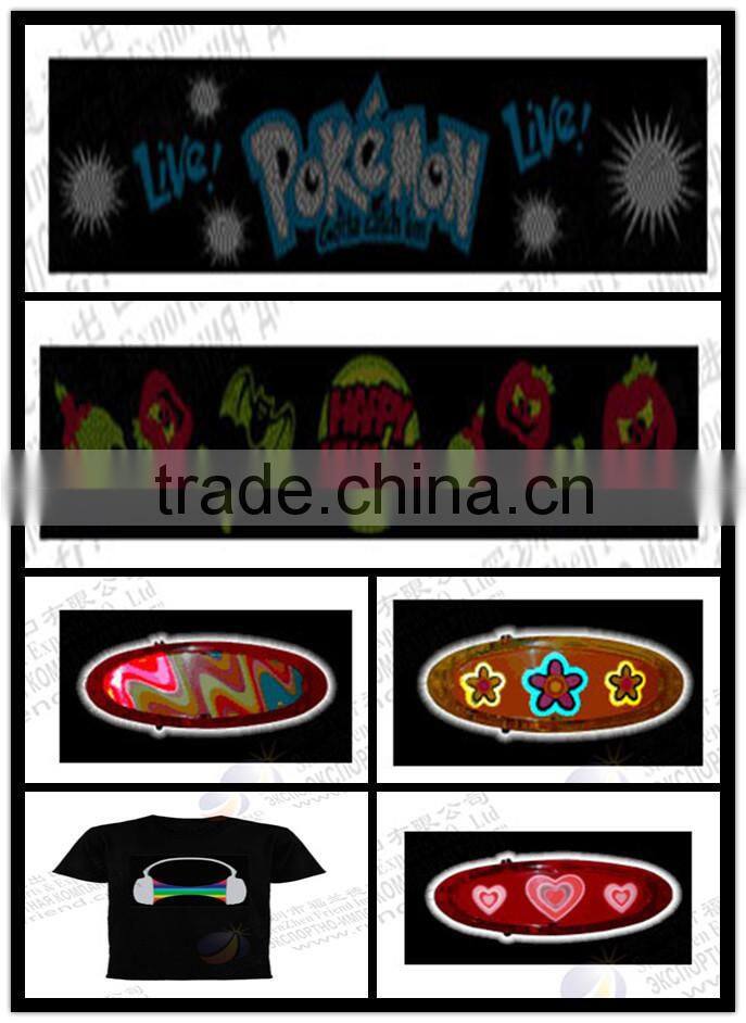 Quality western light up music t-shirts in europe