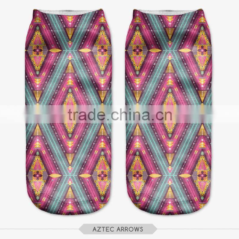 yoya lovely little puppy high quality 3d digital full print colorful ankle socks sports unisex custom hot sale stretch spandex