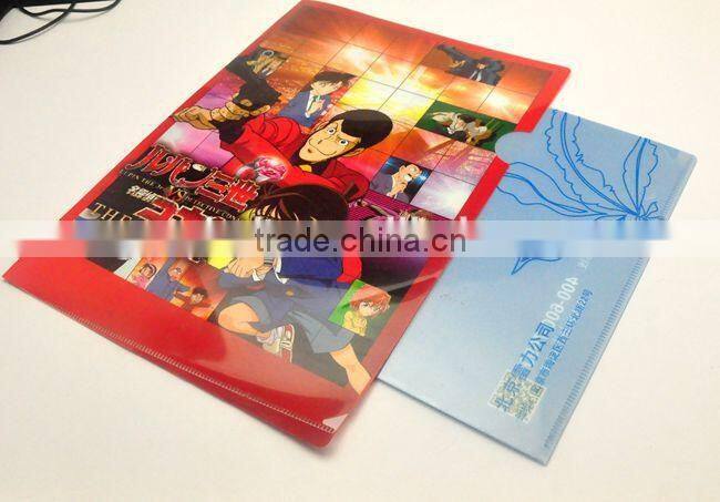 Clear made of eco-friendly PP plastic A4 file cover