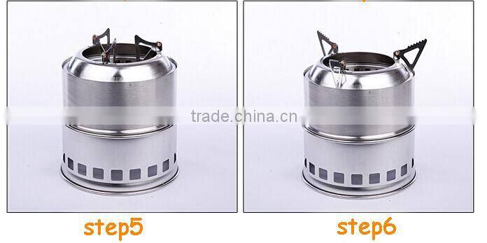 outdoor portable mini Wood Stove easy to carry