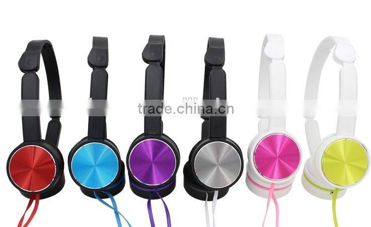 retractable lightweight hot sale colorful folding headset