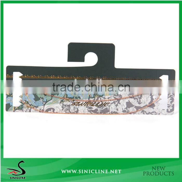 Sinicline Paper Display Hang Card sets with gold stamped logo