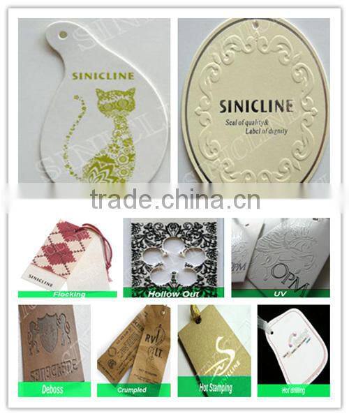 Sinicline custom made necklace card with gold stamped logo
