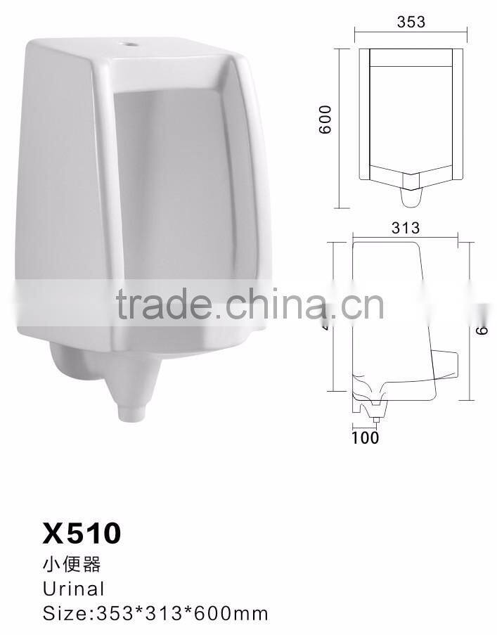 x510Ceramic Urinal Installation Wall hung Urinal Gents Urinal