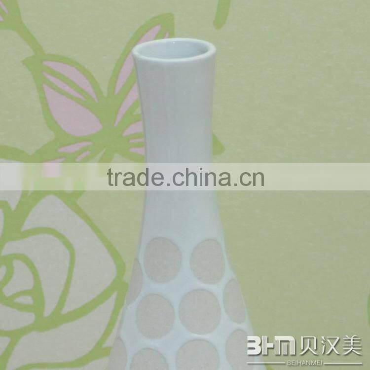 modern hand paint circle pattern ceramic vases wholesale for home deco