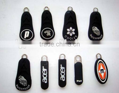 Fashion Style Clothing Bag Accessories colorful pvc Zipper Puller