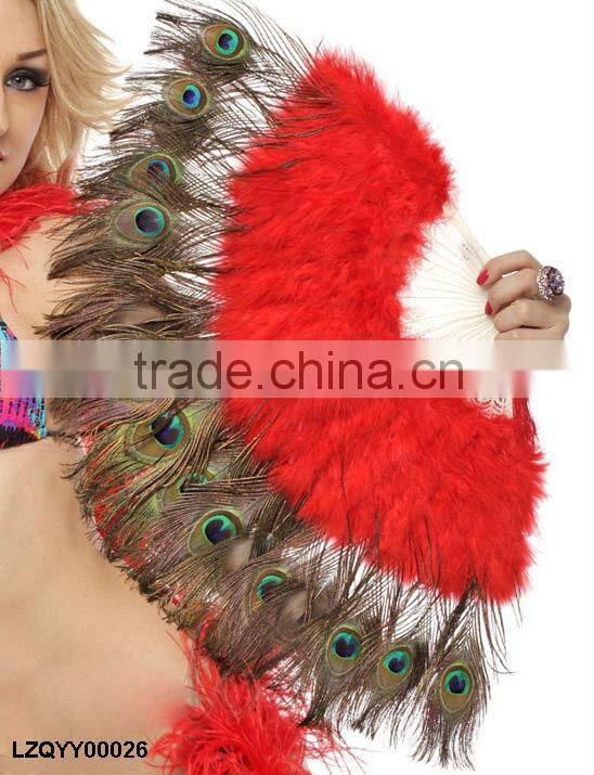 Dance costume peacock feather fan LZQYY00032