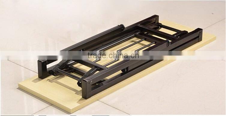 Folding table, portable table, folding and movable side table