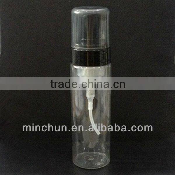 cosmetic package black soap foam pump