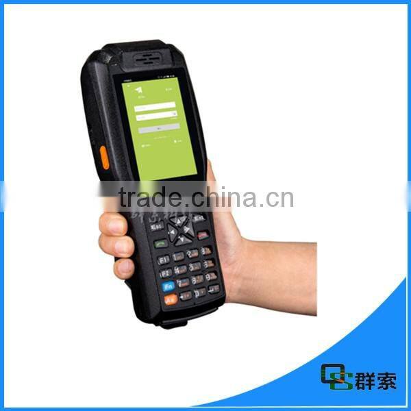 IP65 PDA3505 android rugged handheld pda with mobile printer 3g IC card reader