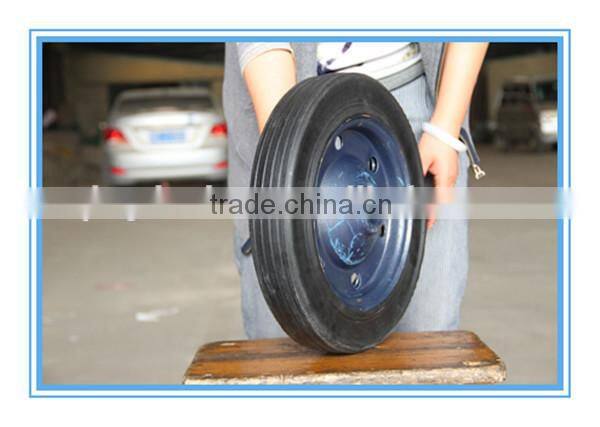 Rubber Wheel from Qingdao Yinzhu Wheel Barrow Solid Rubber Tire