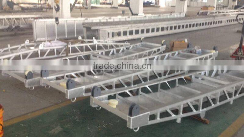 Aluminium wharf ladder shore gangway ladder with hand rails & socket CCS approval