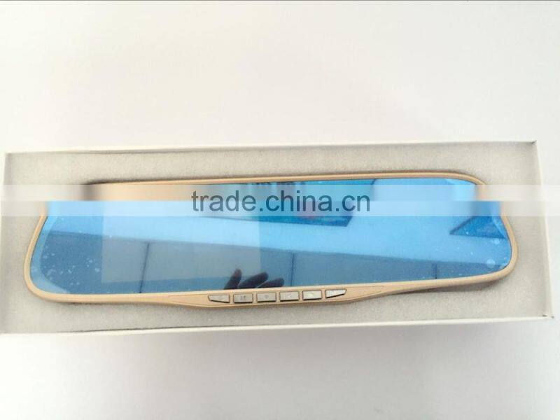 4.3 Inch HD 1080P Automobile Camera rearview mirror car DVR rearview mirror car recorder,1080p hd vehicle black dvr