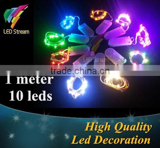 Low Voltage Led 3.3ft Mini Silver Wire String Light / Led Copper Wire String Light / Led Rice Light