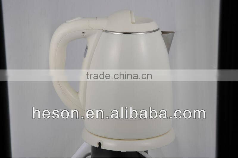 Plastic Electric Water Kettle (stainless steel inside)1.2L,european electrical supplies